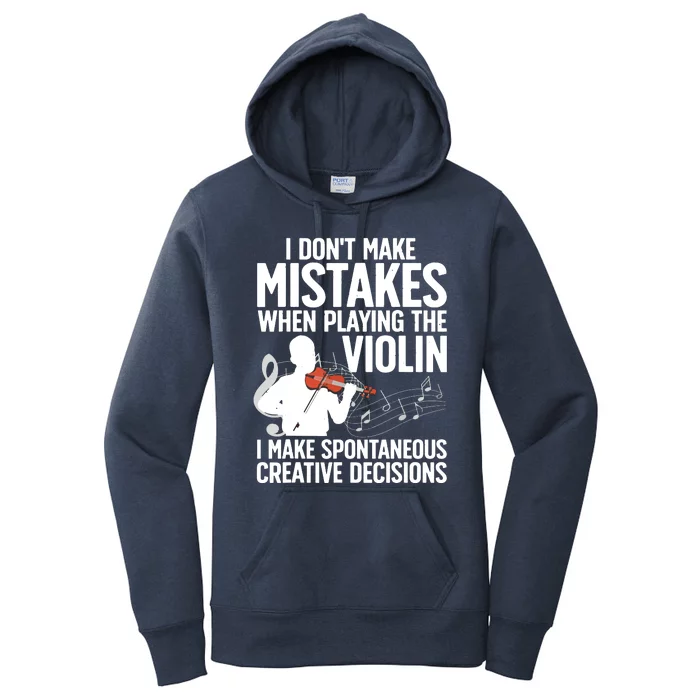 Funny Violin Art For Men Women Violinist Violin Player Women's Pullover Hoodie