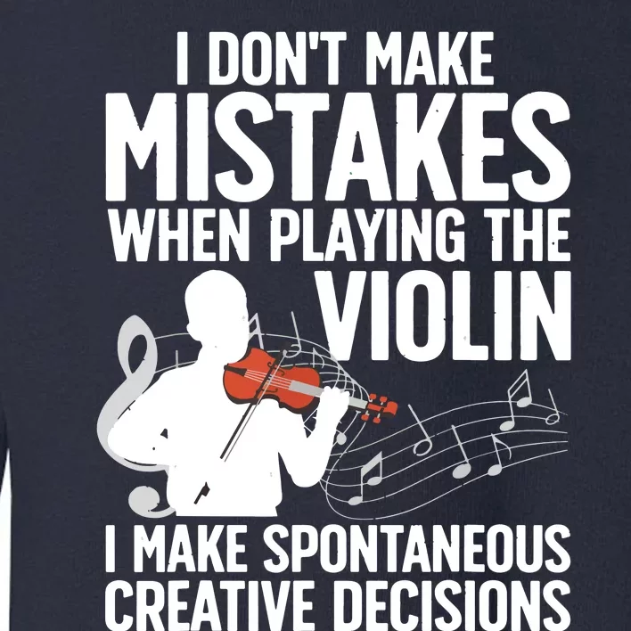 Funny Violin Art For Men Women Violinist Violin Player Toddler Sweatshirt