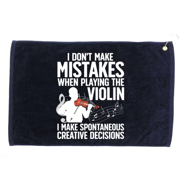 Funny Violin Art For Men Women Violinist Violin Player Grommeted Golf Towel