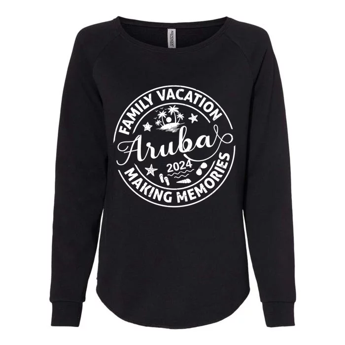 Family Vacation Aruba Summer Vacay Beach Family Trip 2024 Gift Womens California Wash Sweatshirt