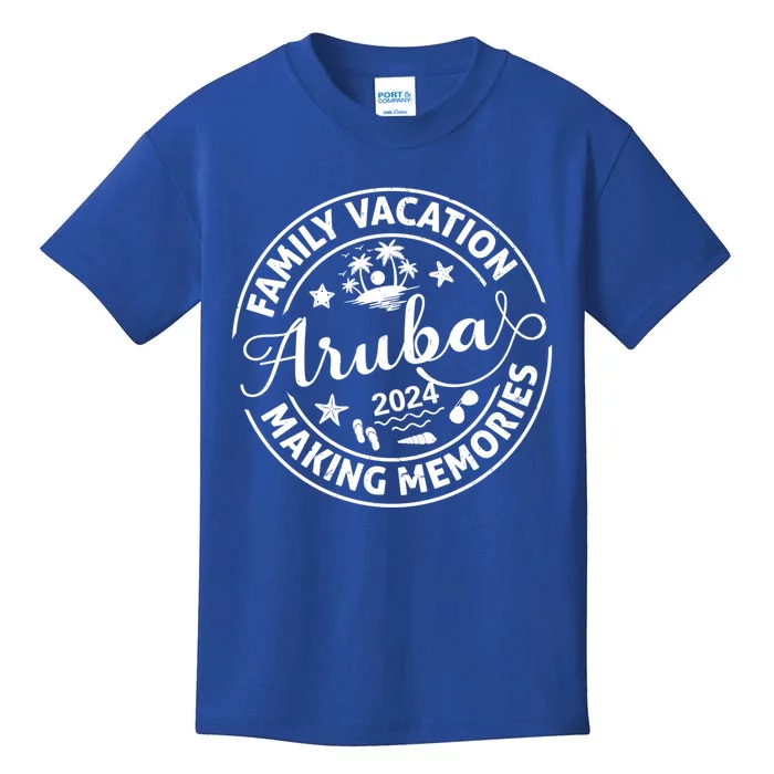 Family Vacation Aruba Summer Vacay Beach Family Trip 2024 Gift Kids T-Shirt