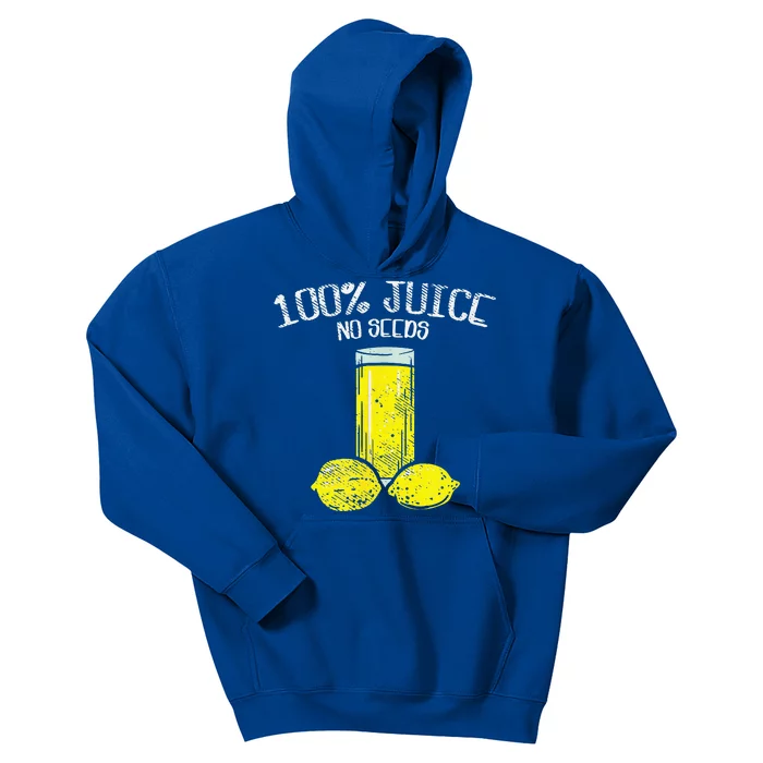 Funny Vasectomy All Juice No Seed Kids Hoodie