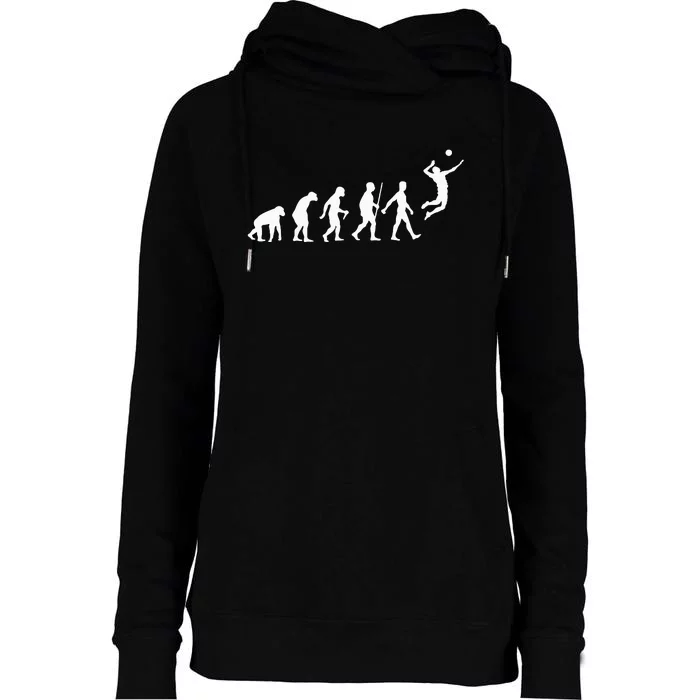 Funny Volleyball Art For Ball Sports Womens Funnel Neck Pullover Hood