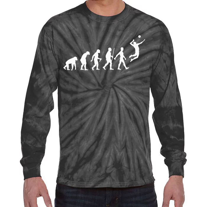 Funny Volleyball Art For Ball Sports Tie-Dye Long Sleeve Shirt