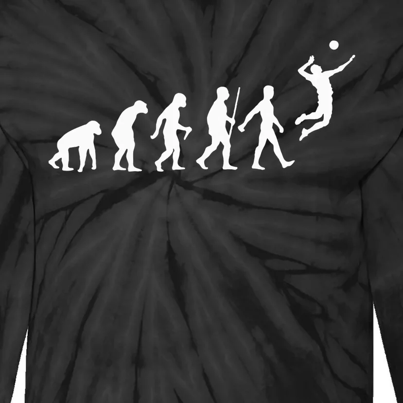 Funny Volleyball Art For Ball Sports Tie-Dye Long Sleeve Shirt