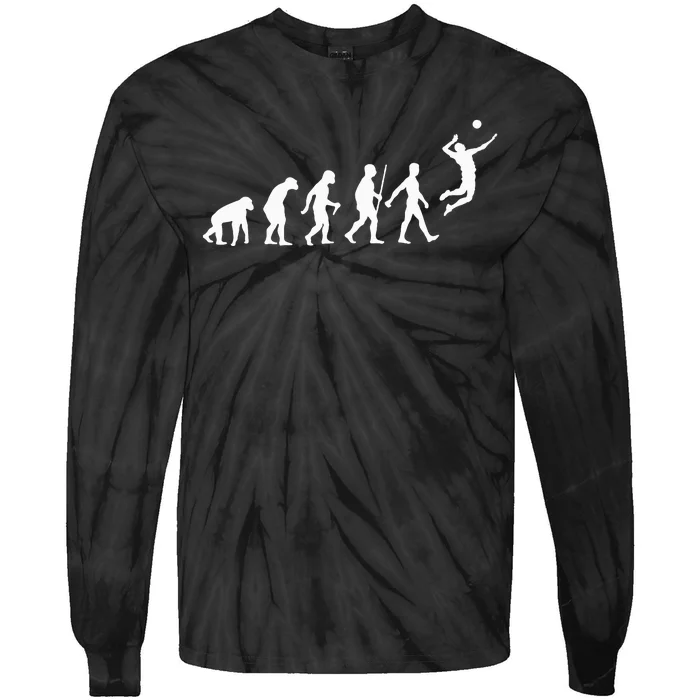 Funny Volleyball Art For Ball Sports Tie-Dye Long Sleeve Shirt