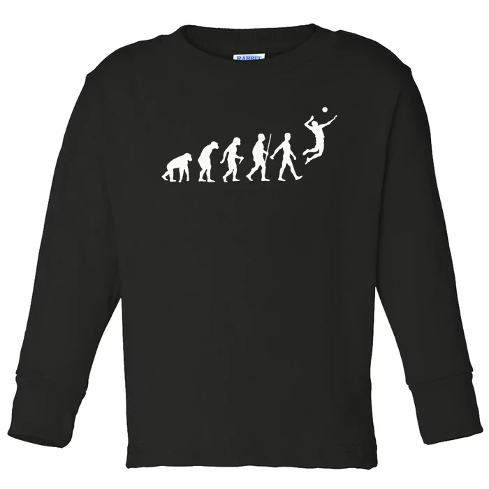 Funny Volleyball Art For Ball Sports Toddler Long Sleeve Shirt