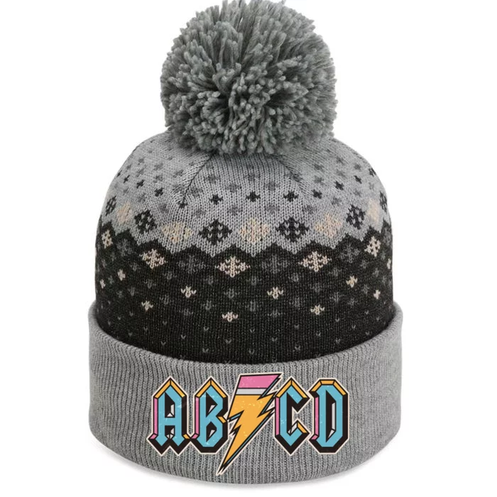 Funny Vintage ABCD Rock Logo The Baniff Cuffed Pom Beanie