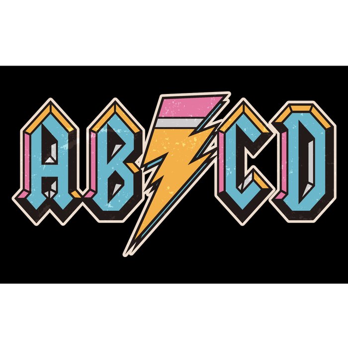 Funny Vintage ABCD Rock Logo Bumper Sticker