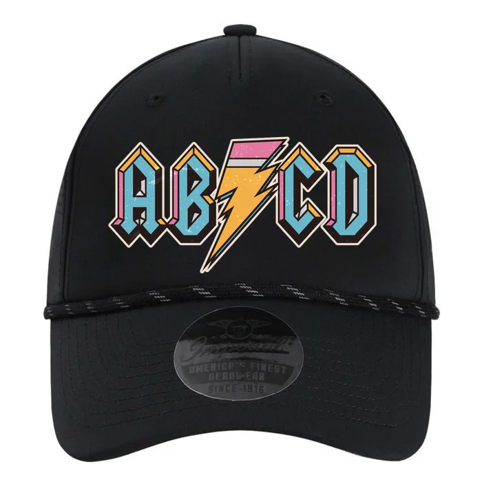 Funny Vintage ABCD Rock Logo Performance The Dyno Cap