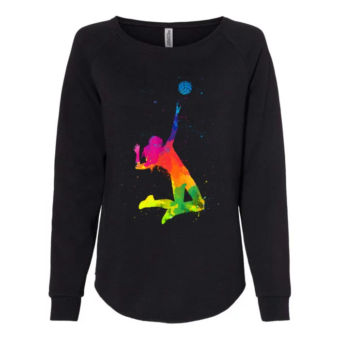 Funny Volleyball Art For Boy Girl Volleyball Lover Womens California Wash Sweatshirt