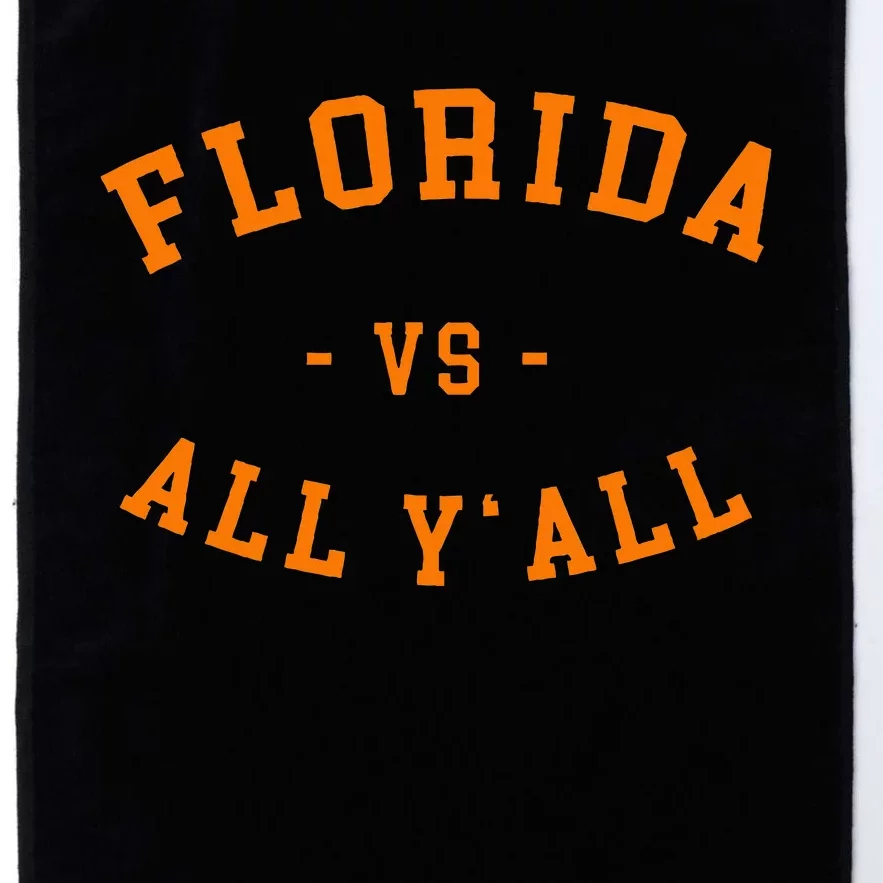 Florida Vs All YAll Represent The Gator State Platinum Collection Golf Towel