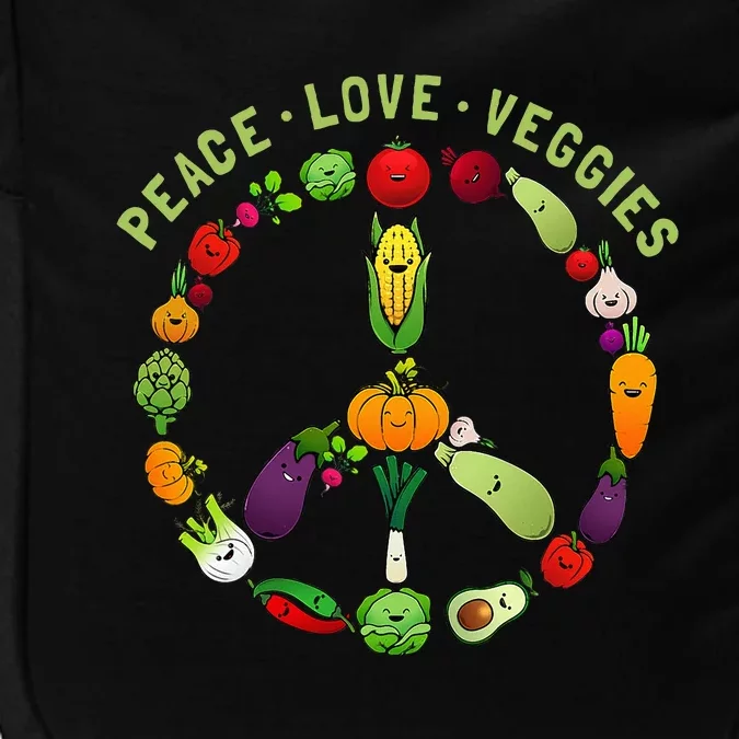 Funny Veggie Art For Women Vegan Food Vegetables Themed Impact Tech Backpack