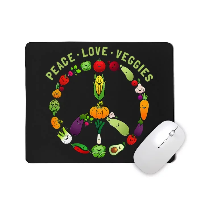 Funny Veggie Art For Women Vegan Food Vegetables Themed Mousepad