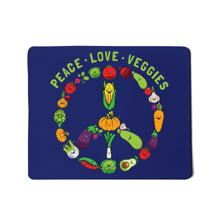 Funny Veggie Art For Women Men Vegan Food Vegetables Themed Mousepad