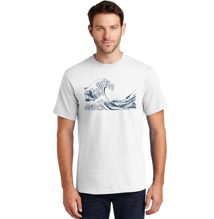 Famous Vintage Art Great Ocean Wave Hokusai Special Design Tall T-Shirt