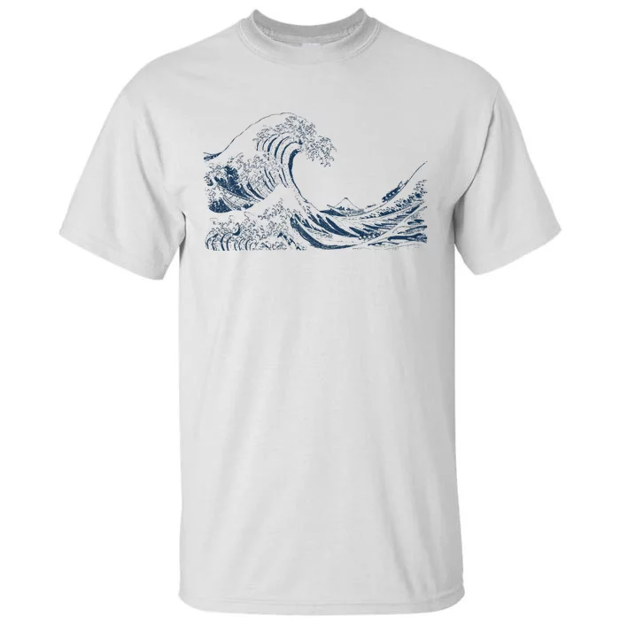 Famous Vintage Art Great Ocean Wave Hokusai Special Design Tall T-Shirt