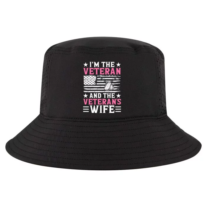 Female Veteran And VeteranS Wife Wo Veteran Mom Grandma Cool Comfort Performance Bucket Hat