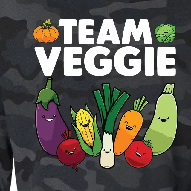 Funny Veggie Art For Men Women Kids Vegan Plant Vegetarian Cropped Pullover Crew