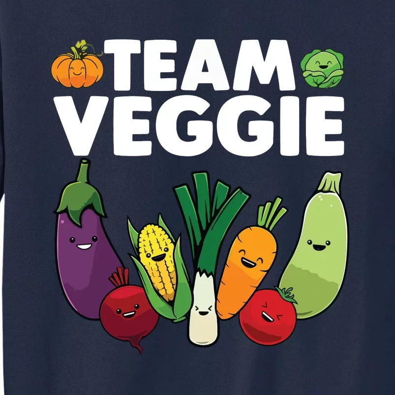 Funny Veggie Art For Men Women Kids Vegan Plant Vegetarian Tall Sweatshirt