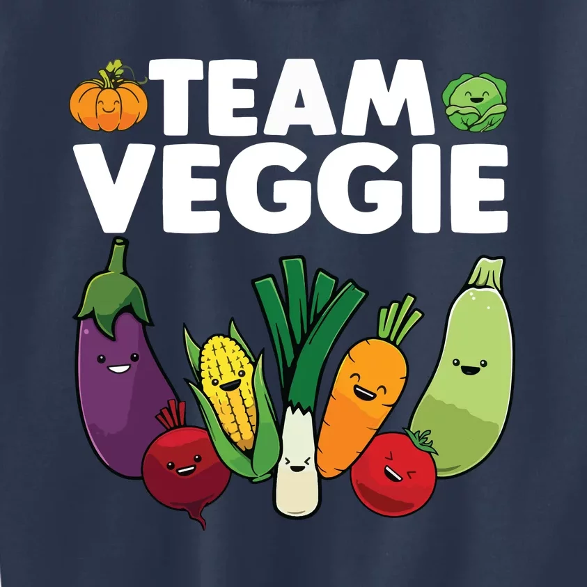 Funny Veggie Art For Men Women Kids Vegan Plant Vegetarian Kids Sweatshirt