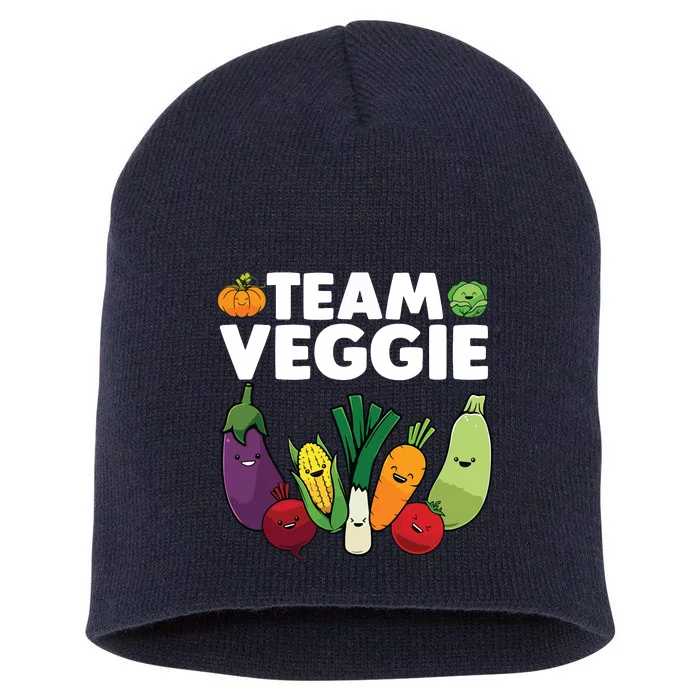 Funny Veggie Art For Men Women Kids Vegan Plant Vegetarian Short Acrylic Beanie