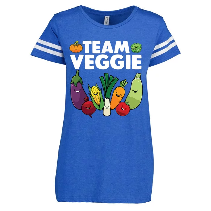 Funny Veggie Art For Men Women Kids Vegan Plant Vegetarian Enza Ladies Jersey Football T-Shirt