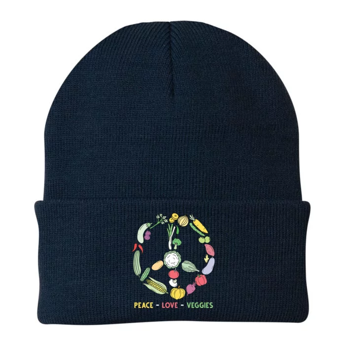 Funny Veggie Art For Women Men Vegan Food Vegetables Themed Knit Cap Winter Beanie