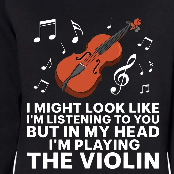 Funny Violin Art For Cello Player Men Women Violinist Lover Womens California Wash Sweatshirt