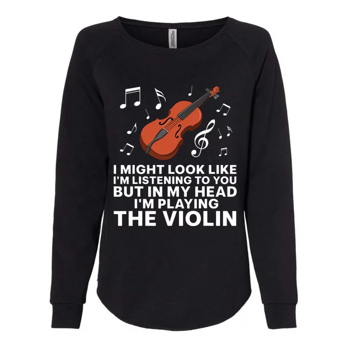 Funny Violin Art For Cello Player Men Women Violinist Lover Womens California Wash Sweatshirt