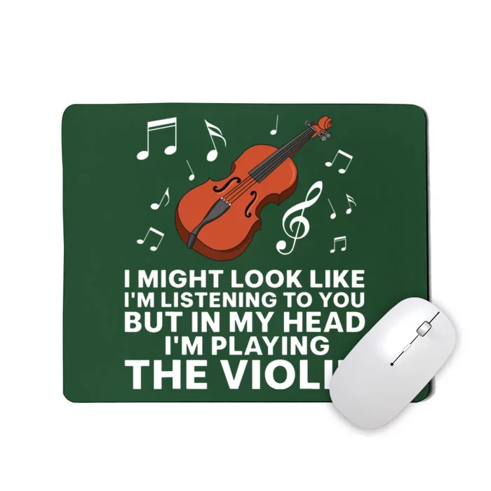 Funny Violin Art For Cello Player Men Women Violinist Lover Mousepad