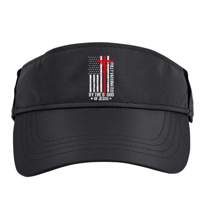 Fully Vaccinated By The Blood Of Jesus Christian Adult Drive Performance Visor