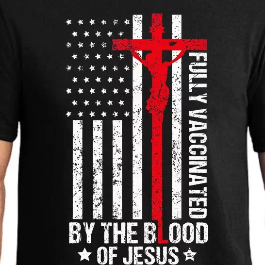 Fully Vaccinated By The Blood Of Jesus Christian Pajama Set