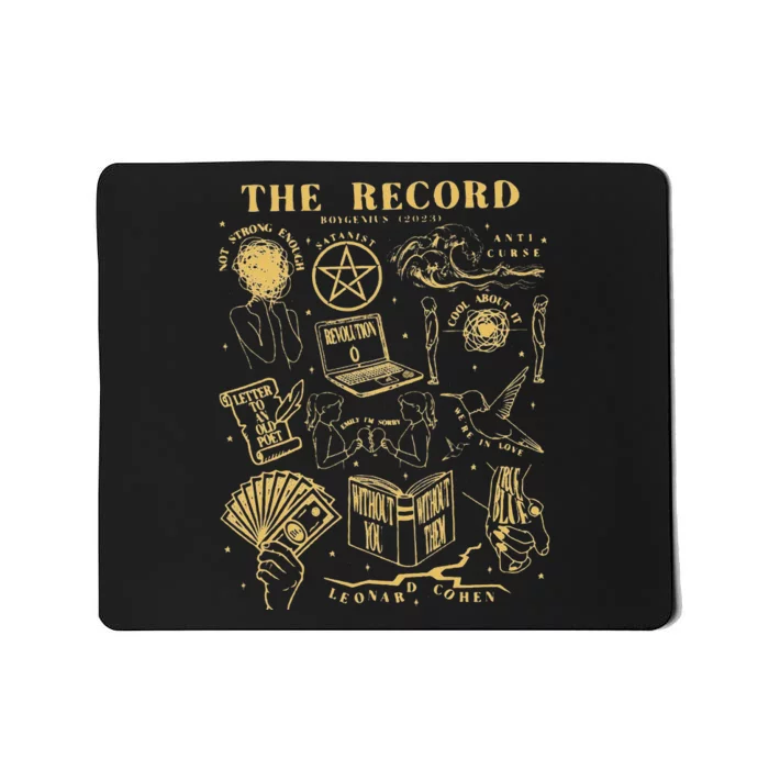 Funny Vintage Boygenius 2side Boygenius Band Tour Indie Rock Music Tour Mousepad