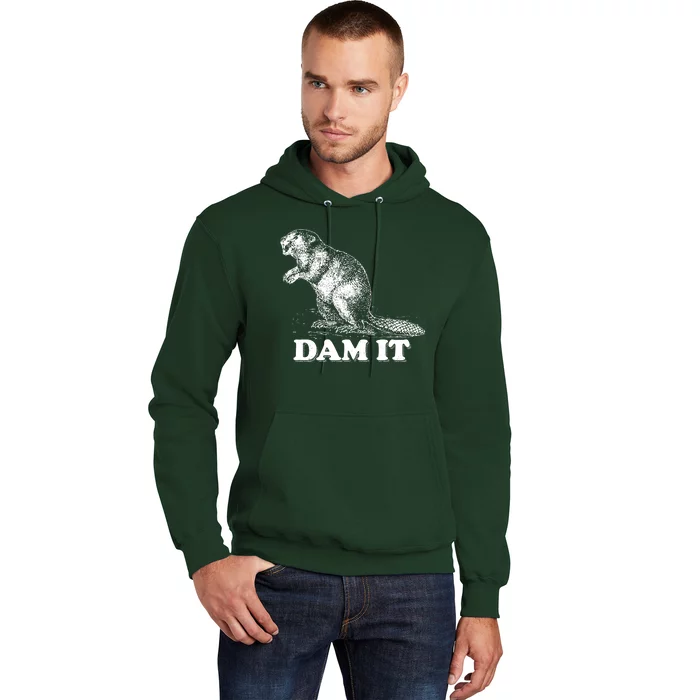 Funny Vintage Beaver Dam It Hoodie