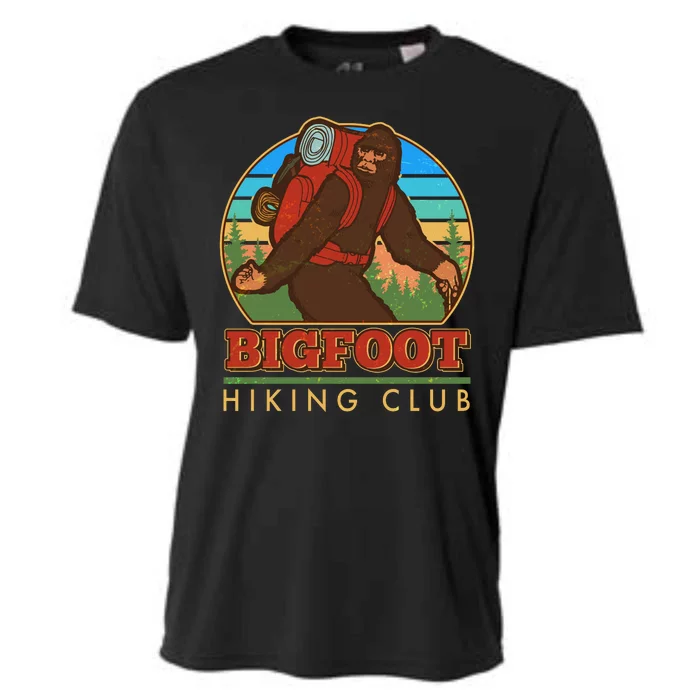 Funny Vintage Bigfoot Hiking Club Cooling Performance Crew T-Shirt