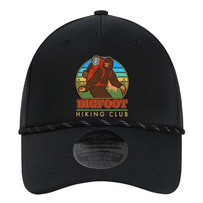 Funny Vintage Bigfoot Hiking Club Performance The Dyno Cap