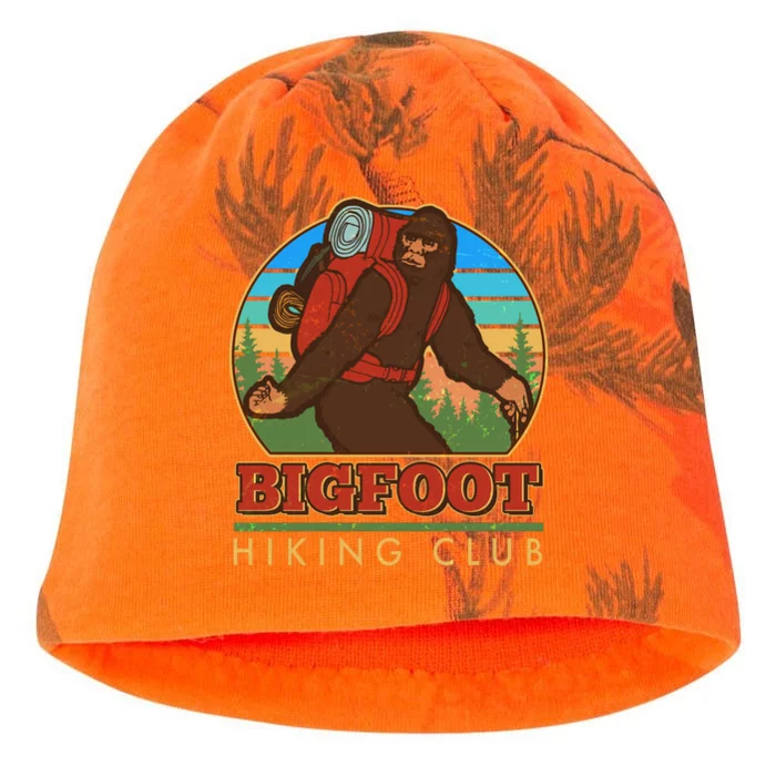 Funny Vintage Bigfoot Hiking Club Kati - Camo Knit Beanie