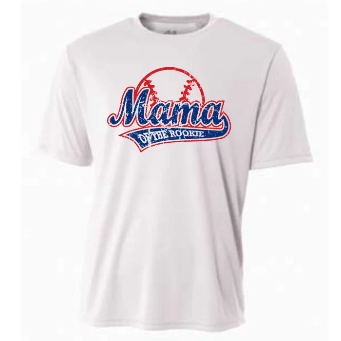 Funny Vintage Baseball Mama of the Rookie Cooling Performance Crew T-Shirt