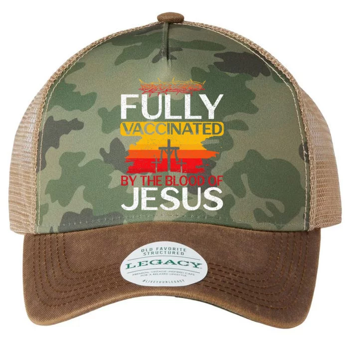 Fully Vaccinated By The Blood Of Jesus Gift For A For Jesus Legacy Tie Dye Trucker Hat