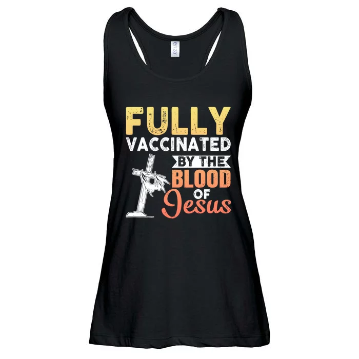 Fully Vaccinated By The Blood Of Jesus Ladies Essential Flowy Tank