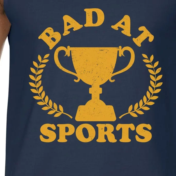 Funny Vintage Bad At Sports Trophy Award Comfort Colors® Tank Top