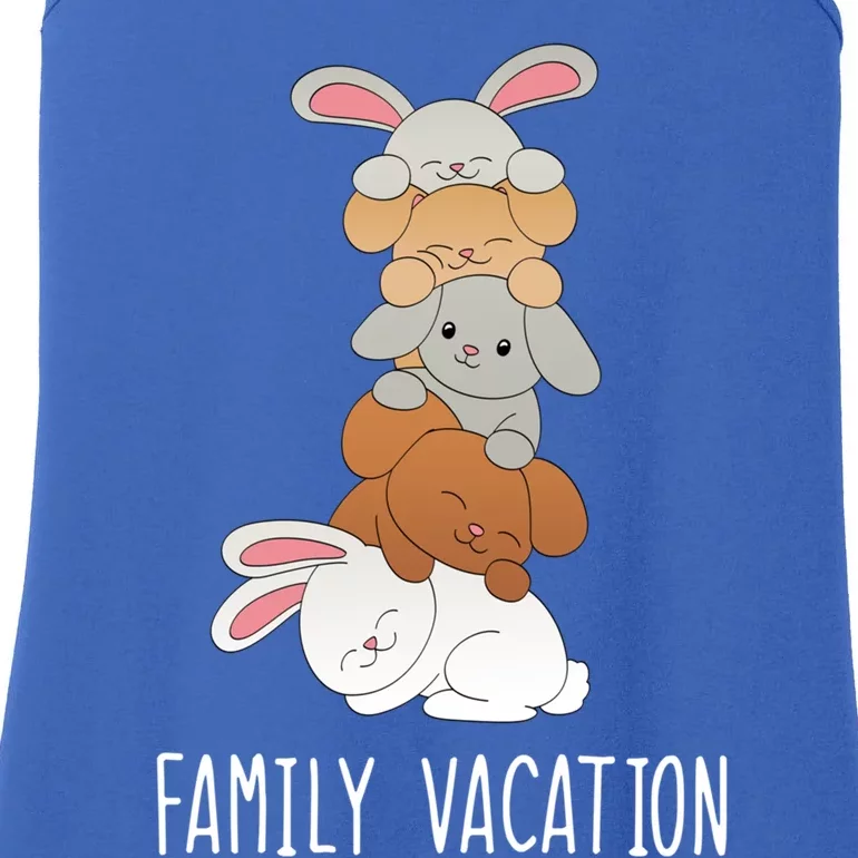 Family Vacation Bunny Vacation Vacay Mode On Rabbit Cute Gift Ladies Essential Tank