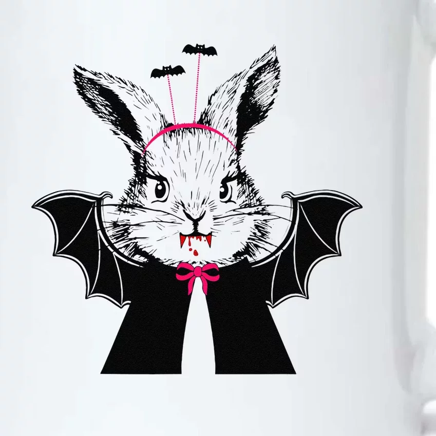 Funny Vampire Bunny Rabbit Dracula Halloween Costume Black Color Changing Mug