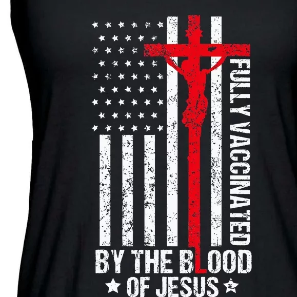 Fully Vaccinated By The Blood Of Jesus Christian Ladies Essential Flowy Tank