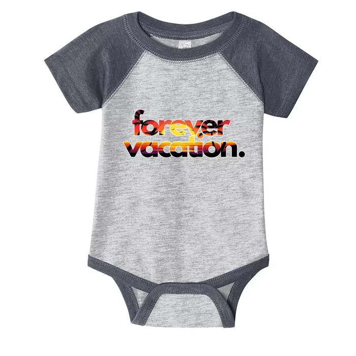 Forever Vacation Beach Sunset Tropical Infant Baby Jersey Bodysuit