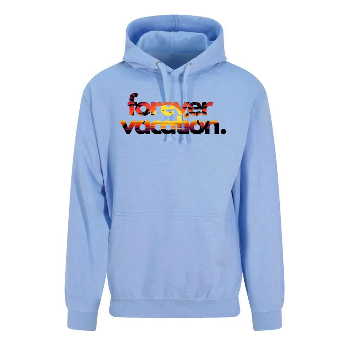 Forever Vacation Beach Sunset Tropical Unisex Surf Hoodie