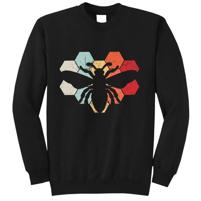 Funny Vintage Bee Art Beekeeping Lovers Tall Sweatshirt