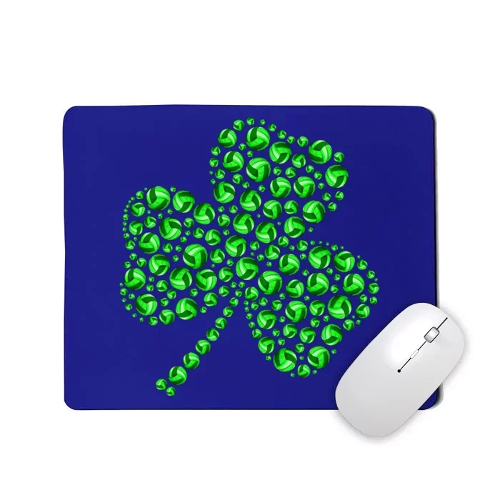 Funny Volleyball Ball Shamrock Clover St Patrick's Day Gift Mousepad