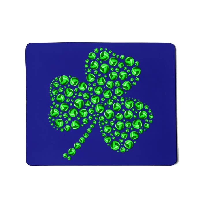 Funny Volleyball Ball Shamrock Clover St Patrick's Day Gift Mousepad